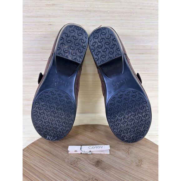 Dansko Tamara Brown Leather Buckle Clogs Womens Size 38 US 8 - Picture 8 of 8